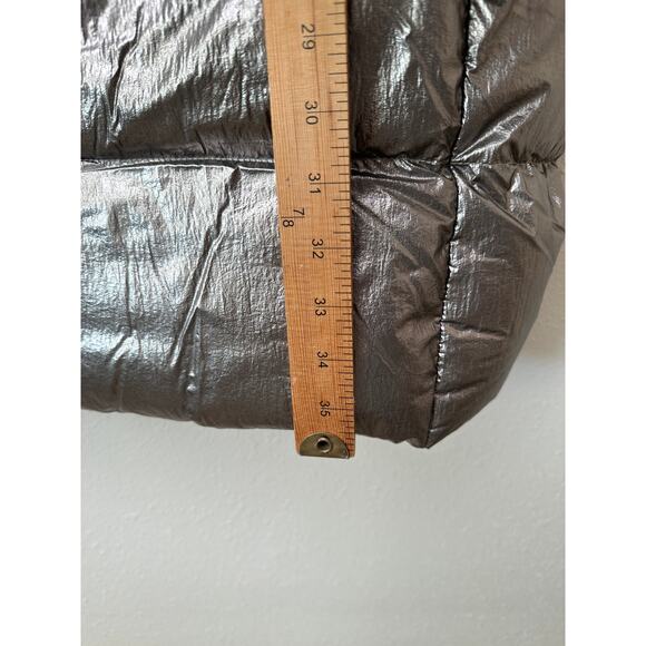 NWT Moncler x Rick Owens Cyclopic Down Puffer Jacket Silver Women Size 1 - Picture 15 of 16
